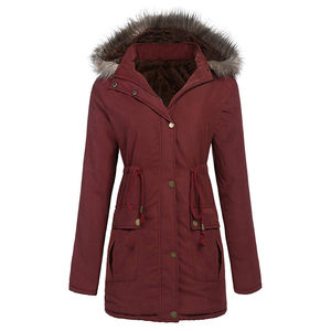 Parka pour femme, grande taille, imperméable, respirante, écologique, service OEM brut, matelassée, à capuche, hiver - Product Image 5
