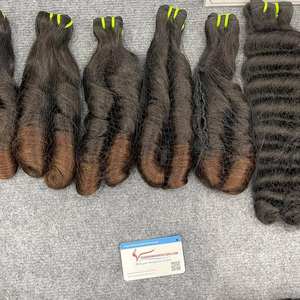 ผมมนุษย์ยาวหยักศกยาวสั่งซื้อจำนวนมากมัดสองชั้น - Product Image 3