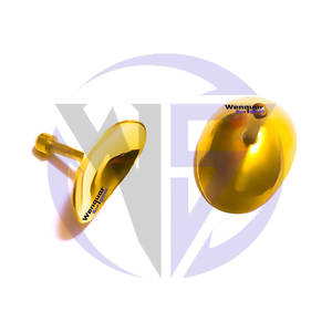 Protector Corneal Oftalmológico Personalizado con Mango, Tamaño S/M/L, Par Izquierdo y Derecho, Color Dorado, para Tratamientos Oculares con Láser, 2 Piezas, Wenquar - Product Image 3