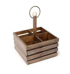 Soporte para cubiertos de vajilla de diseño fantástico soporte para cubiertos de madera de 3 secciones de alta calidad para soporte para cubiertos al por mayor - Product Image 6