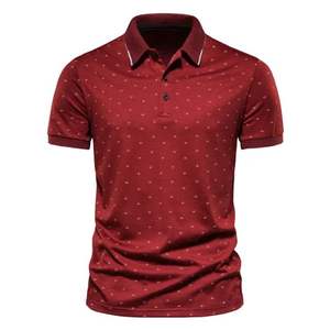 เสื้อโปโลแบบถักแขนสั้นสำหรับผู้ชายเสื้อกอล์ฟแบบแห้งเร็วแบบไร้รอยต่อระบายอากาศได้ดี - Product Image 1