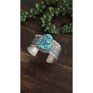 Damian Cotton Abalone & Sterling Silver Fashion Cuff Bracelet - Product Image 3
