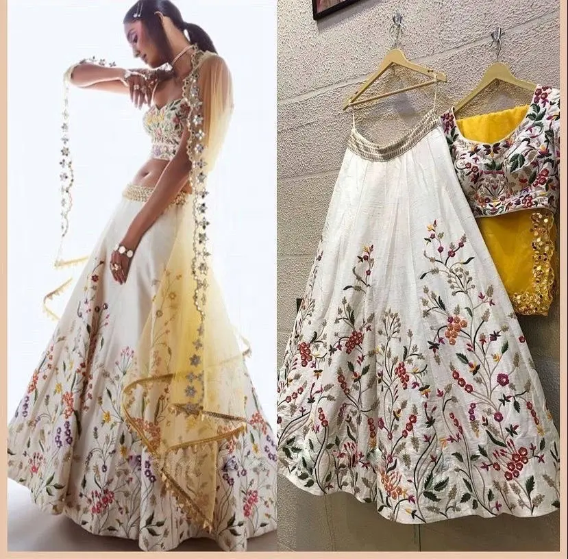 FULPARI 2024年のベストセラー製品高品質のサテンシルクと重い刺Embroidery作業Lehenga choliインドのメーカーから