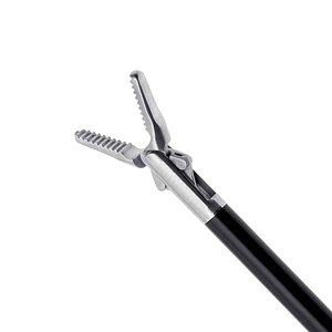 Ensemble d'instruments chirurgicaux laparoscopiques et endoscopiques manuels en acier inoxydable, pinces à bec de canard de 5 mm, 45 cm, à dents croisées - Product Image 2