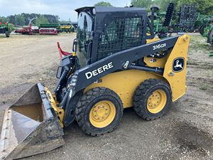 Chargeur compact à chenilles John Deere 316GR, haute performance, pour la construction, l'agriculture et la manutention - Product Image 4