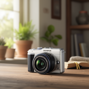 Appareil photo numérique Micro Four Thirds 12,3 MP avec écran LCD de 3 pouces, objectif zoom 14-42 mm F/3,5-5,6, appareil photo numérique à objectifs interchangeables d'occasion - Product Image 3