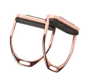 Nueva llegada de acero inoxidable Flexible Junta caballo estribos ajustable ligero ecuestre fábrica OEM fabricante de exportación - Product Image 1