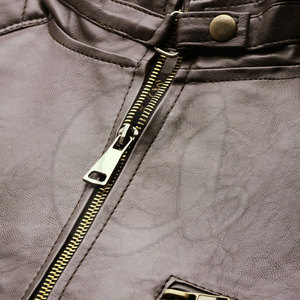 Chaqueta de Invierno de Cuero Vacuno para Hombre, Estilo Casual, con Cuello Alto, Impermeable y Ecológica, Precio Económico al por Mayor - Product Image 5