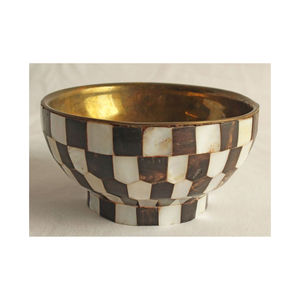 Cuenco para servir de chocolate para decoración del hogar Vintage hecho de cuenco redondo de Metal para servidor al precio más barato de suministros para exportadores de Tahura - Product Image 1