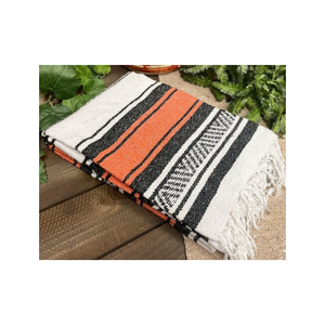 Slub Weave Linen Acrylic Blend 70x90in <b>Couch</b> <b>Throw</b> With Tassels OEKO TEX Certified Option <b>For</b> Eco Oriented Furnishing Buyers - Product Image 2