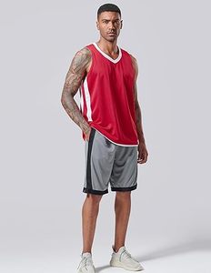 Maillot de basketball personnalisé pour hommes, coupe décontractée, vente en gros, haute qualité, respirant, séchage rapide, design réversible pour adultes - Product Image 5