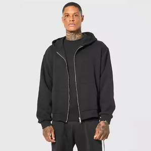 Sweats à capuche à fermeture éclair respirants pour hommes de taille personnalisée/Vente en gros Nouveau style Sweats à capuche à fermeture éclair légers à séchage rapide pour hommes OEM1 - Product Image 5