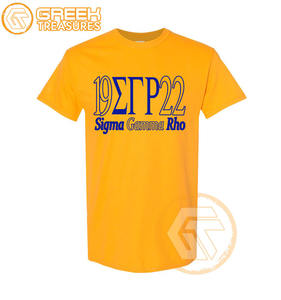 Sigma Gamma Rho personnalisé T-Shirt pour femme Vêtements de sororité Jersey de coton T-shirt respirant de haute qualité Vêtements grecs pour femme - Product Image 6