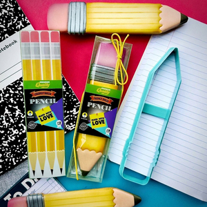 Grande découpoir à biscuits en forme de crayon pour la rentrée scolaire - Moule en plastique de 8 pouces pour les friandises de classe et les cadeaux de remerciement pour les enseignants - Product Image 2