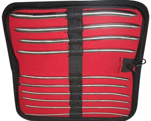 ชุดเครื่องมือทางการแพทย์สแตนเลสสตีลเยอรมัน8ชิ้นตัวขยายมดลูกแบบ Hegar ชุดผ่าตัดที่ได้รับการรับรอง CE แบบใช้มือ - Product Image 4