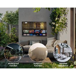 Téléviseur intelligent d'extérieur de qualité commerciale de 85 pouces avec écran 4K UHD résistant aux intempéries et lisible en plein soleil, et haut-parleurs intégrés - Product Image 4