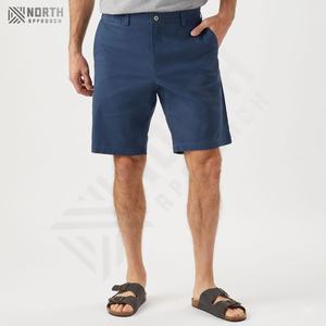 Men's High Quality Casual Cotton Shorts Elastic Waist Knee Length Pants Lace Decoration Solid Pattern Summer <b>Business</b> Style Men - Product Image 6