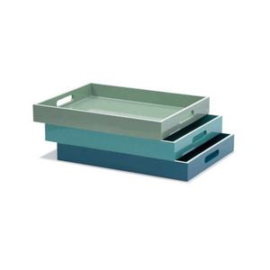 Plateau de service carré en laque à motif floral de qualité commerciale Viettimecraft VTC, compatible lave-vaisselle, contact alimentaire, restauration/restaurant - Product Image 1