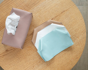 Caja de pañuelos personalizada, cubierta de cuero personalizada, decoración rectangular para guardería, decoración de baño, caja de decoración de baño, - Product Image 4