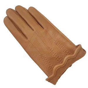 Gants en cuir respirants personnalisables avec logo personnalisé bon matériau pour les scènes d'hiver en plein air mitaines en cuir décontractées - Product Image 5
