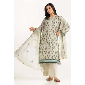 Traje Casual de 3 Piezas IUSTKSD-2064 con Estampado y Detalles Bordados, Transpirable y Elegante - Product Image 1