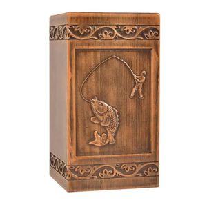 Handmade Luxury Wooden Cremation Urn <b>for</b> Humans & <b>Pets</b> 250lbs Capacity Custom Engraving Satin Bag Biodegradable Eco-Friendly - Product Image 1