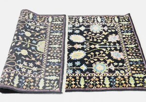 Alfombra de Lana Anudada a Mano con Diseño Floral, Alfombra para Dormitorio, Cocina, Habitación Infantil, Tamaño Personalizado 6x9, Juego Colorido para Decoración del Hogar - Product Image 4