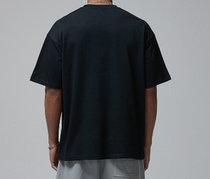 Camiseta con logotipo personalizado para hombre, camiseta de lujo 100% algodón de peso pesado, nuevo diseño, Camiseta holgada con estampado cuadrado, colección de lujo - Product Image 6