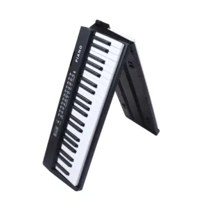 뜨거운 판매 휴대용 88 키 접이식 디지털 피아노 전자 키보드 악기 듀얼 키보드 코드 오르간