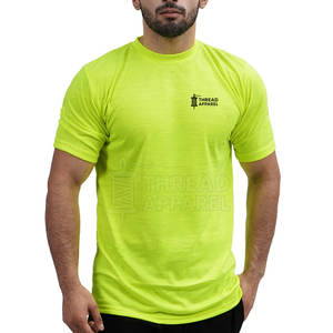 Camisetas de Gimnasio para Hombre, Duraderas, de Alta Calidad, 100% Algodón, Cómodas, Transpirables, de Secado Rápido, Cuello Redondo, Color Sólido, Opciones Personalizables - Product Image 1