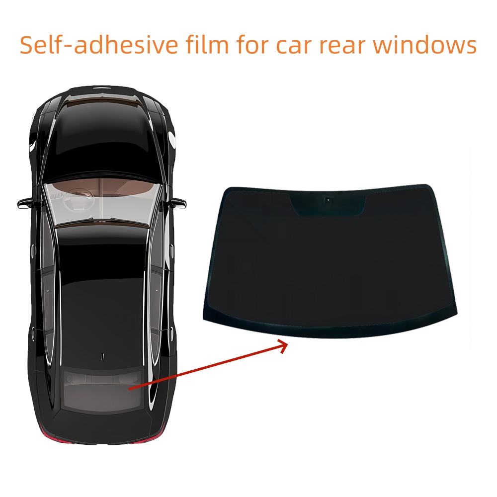Film autocollant noir pour vitres arrière de voiture : 120*120 cm
