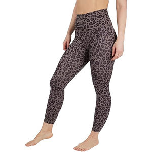 Leggings de sport pour femme, tricotés, taille haute élastique, imprimé camouflage léopard, longueur intégrale, pour gym, yoga et fitness – Grande Vente - Product Image 6