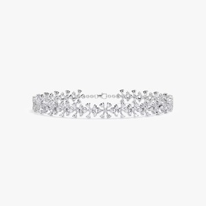 Moissanite Tennis Bracelet for Women VVS1 D Color Moissanite Diamonds 944 Silver / 10K / 14K <b>Rose</b>/ White/ Yellow Gold Jewelry - Product Image 3