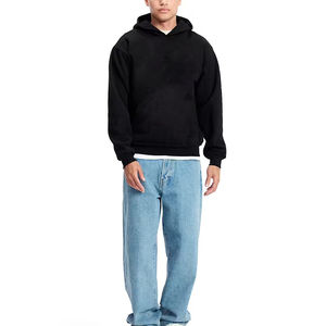 Heavyweight Cotton Oversized Pullover Hoodie for Men Unisex <b>Streetwear</b> Boxy Fit hoodies - Product Image 1