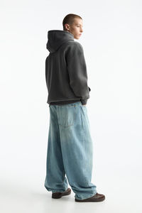 Personalizado al por mayor fabricante de gran tamaño pulóver sudaderas con capucha hombres transpirable 400 500 600GSM peso pesado gota hombro 100% algodón - Product Image 2