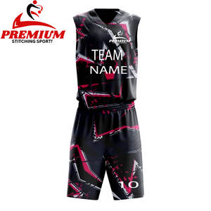 Ensembles de maillots et shorts réversibles respirants imprimés 2025, sublimation intégrale personnalisée, uniformes de basketball à séchage rapide - Product Image 5