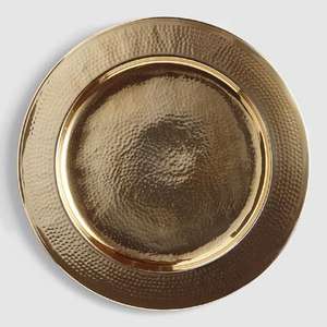 Assiette de charge décorative de table en métal de qualité durable Assiettes de service pour hôtels et restaurants - Product Image 5