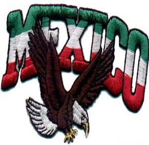 Écussons brodés tactiques avec motif fleur et drapeau du Mexique, avec boucles et crochets pour uniformes, sacs à dos et vestes - Tissu thermocollant 3D - Product Image 5