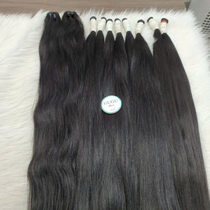Extensiones de cabello liso Remy DE LA Virgen 100% RAW Super Double Drawn, cabello vietnamita a granel, sin enredos, sin desprendimiento, sin químicos - Product Image 3