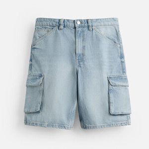 Men's Summer New Fashion <b>Stretch</b> Casual Denim <b>Shorts</b> in Blue Washed XS to 2XL Size with Pattern Decoration Denim <b>Shorts</b> for Men - Product Image 5