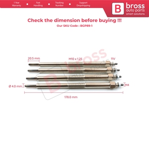 BGP89-1 4 Pieces Glow <b>Plug</b> Auxiliary <b>Heater</b> 11065 AD200 GN109 for Almera Navara NP300 Pathfinder Primera X TRAIL 11 V - Product Image 5