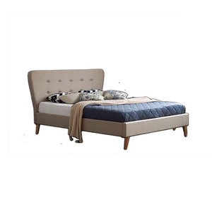 Wholesale King-Size Scandinavian Design Bed <b>Box</b> Frame High Legs Clean Neat Fabric Easy Cleaning <b>Folding</b> <b>Storage</b> Feature - Product Image 1
