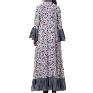 Meilleure vente Abaya décontractée de haute qualité pour femmes, vêtements musulmans traditionnels personnalisables, couleur unie, respirante et confortable - Product Image 3