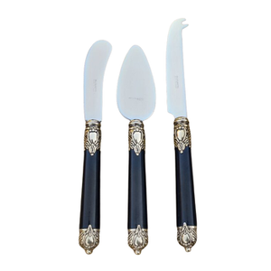 Juego de cubiertos de acero de alta calidad para restaurante, cuchillos para queso personalizados, perfectos para cenas elegantes en hoteles y hogares. - Product Image 1