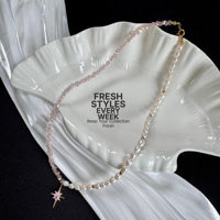 Collier de perles multicolores personnalisé, perles d'eau douce, bijoux bohèmes océaniques, collier de pierres précieuses fait main pour les marques de boutiques