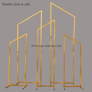 Décoration de table en métal plaqué or Grande jardinière de fleurs et support pour pot Harlow Grande qualité Forme ronde Support pour pot Harlow d'intérieur - Product Image 4