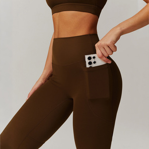 OEM <b>Women's</b> <b>Winter</b> Sportswear Breathable Anti-Bacterial Quick Dry High Waist Gym Workout <b>Leggings</b> Knitted Fitness <b>Leggings</b> for - Product Image 2