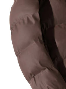 Chaqueta acolchada de talla grande para hombre, chaqueta de cuero cálida con burbujas impermeable de invierno personalizada con decoración de piel, venta al por mayor, novedad - Product Image 3