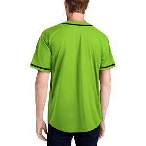 เสื้อเบสบอลสีส้มลายทางแบบคลาสสิกเสื้อใส่ได้ทั้งชายและหญิงเสื้อยืดพิมพ์ซับลิเมชันสำหรับฝึกซ้อมทีมเบสบอลราคาถูก - Product Image 3