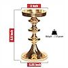 Bougeoir élégant en métal pour la décoration intérieure Intérieur romantique et table de réception de mariage pour les occasions de Pâques et de Noël - Product Image 3